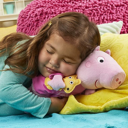 Peppa Pig Peppa’s Bedtime Lullabies Singing Plush Doll, 11 Inch Interactive Stuffed Animal 18 Month
