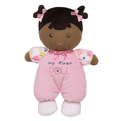 Baby Starters Plush Snuggle Buddy My First Baby Doll, Brunette Eva 10 inch