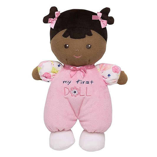 Baby Starters Plush Snuggle Buddy My First Baby Doll, Brunette Eva 10 inch