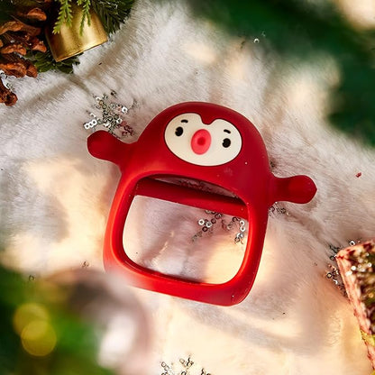 Smily Mia Smily Mia Penguin Teethers, Silicone TeethingToys for Babies 0-6Months 3-6Months, Hand