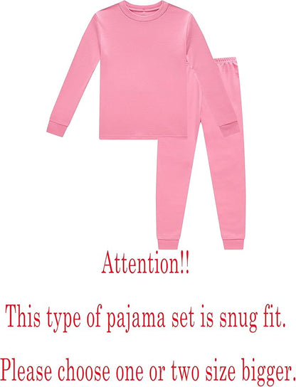 Family Feeling Little Big Boy Pajamas Sets 100% Cotton Pjs
