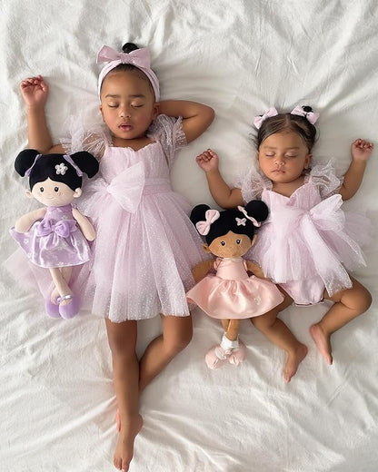 Soft Black Baby Doll for Toddlers 1-3 (16''), African American Baby Doll Girl for Birthday Gift