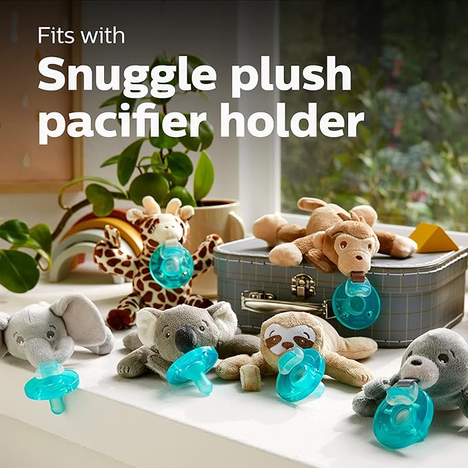 Philips AVENT Soothie Pacifier, 0-3 Months 4 Pack, SCF190/41