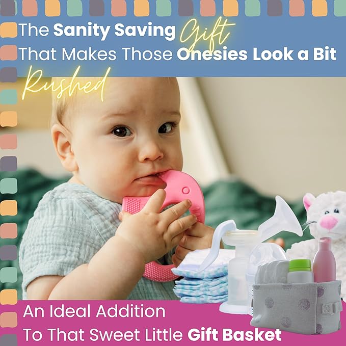 Teethers for Babies 6-12 Months - Baby Elefun 5x Pain Relief Toddler Teether. No More Ouch for Mom Anti Bite Trainer. Nurtures Grasping, Passing