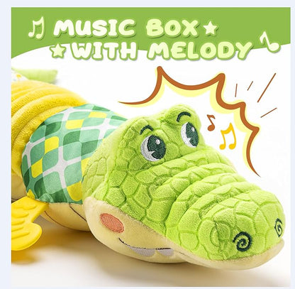 Baby Toys 0 to 12 Months, Musical Stuffed Animal Activity Soft Toys with Multi-Sensory Crinkle