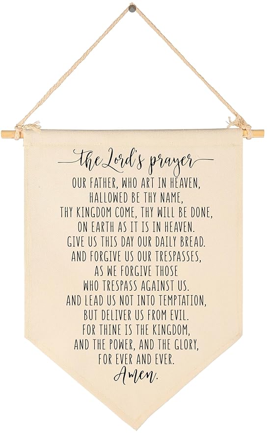 Our Father Who Art In Heaven Hallowed Be Thy Name - The Lord's Prayer Banner