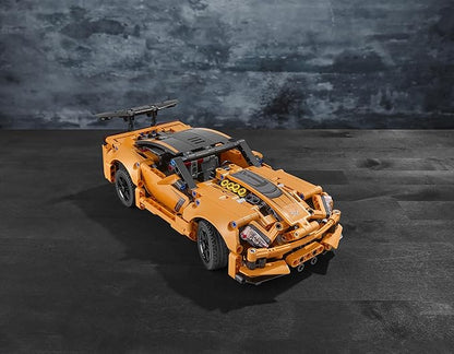 Technic Chevrolet Corvette Zr1 Replica, 2 in 1 Collectible Car Model