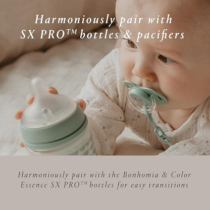 Suavinex Bonhomia SX PRO Physiological Pacifier, Supports Breastfeeding Babies 0-6 Months,