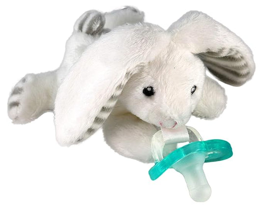 RaZbaby JollyPop Pacifier, Holder w/Detachable Baby Pacifier 0M+, 100%