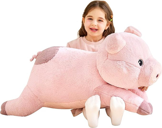 IKASA Giant Pig Stuffed Animal Plush Toy,30 Inches Large Pig