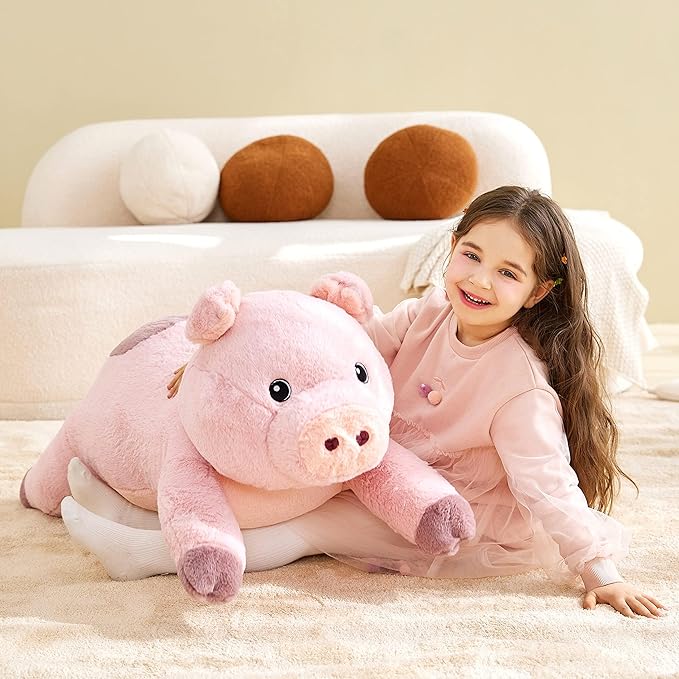 IKASA Giant Pig Stuffed Animal Plush Toy,30 Inches Large Pig