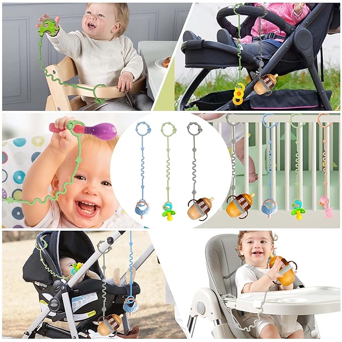 Toy Straps for Baby,RTMOK Silicone Setpacifier Clip