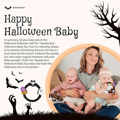 Halloween Baby Toy Gothic Baby Teether Ring Baby Stuff Teething