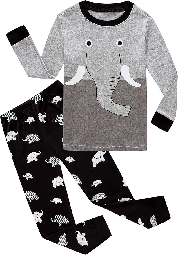 Family Feeling Little Big Boy Pajamas Sets 100% Cotton Pjs