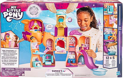 My Little Pony Toys, Sunny's Playset Reveal, 25-Inch-Tall Transforming Doll Playsets and Interactive Toys for 5 Year Old Girls & Boys (Amazon Exclusive)