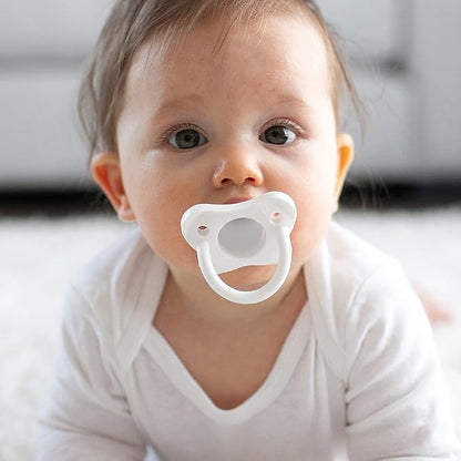 Dr. Brown's HappyPaci 100% Silicone Baby Pacifier, Contoured One-Piece Design 0-6m, BPA-Free, 3 Pack