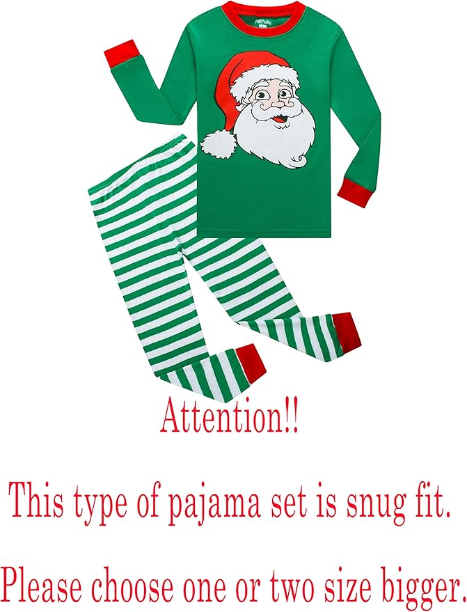 Family Feeling Little Big Boy Pajamas Sets 100% Cotton Pjs