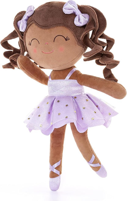 Gloveleya Baby Dolls Soft Snuggly Curly Hair Ballerina Doll First 14inches Ballerina