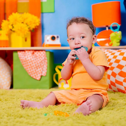 Bright Starts Chill & Teethe Water-Filled BPA-Free Baby Teething Toy, 3 Months+