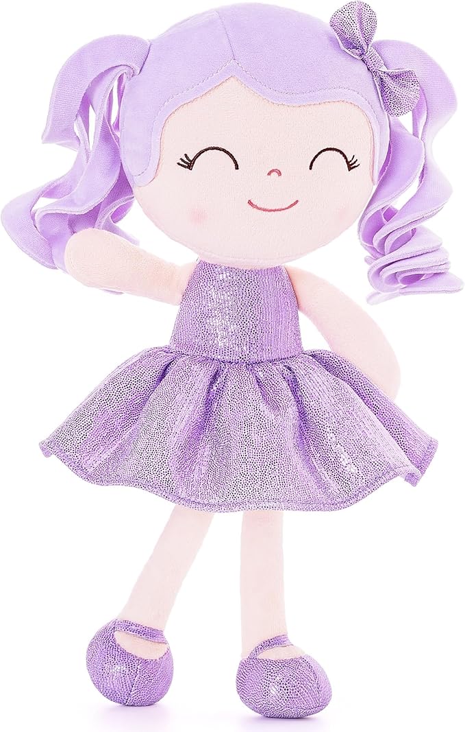 Gloveleya Baby Dolls Soft Snuggly Doll First Baby Girl Gifts 12inches Pearlescent