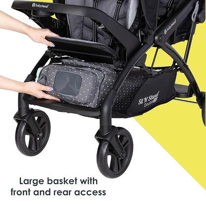 Baby Trend Sit N' Stand® Double 2.0 Stroller, Dash Black
