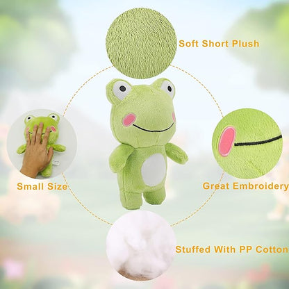 CAZOYEE Super Soft Frog Stuffed Animal Plush Toy, Cute Frog Plush Doll 10”