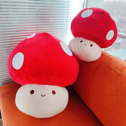Large Mushroom Plush Toy, Mushroom Stuffed Animal Hugging Throw Pillow Plushies Doll Toy 12inch)