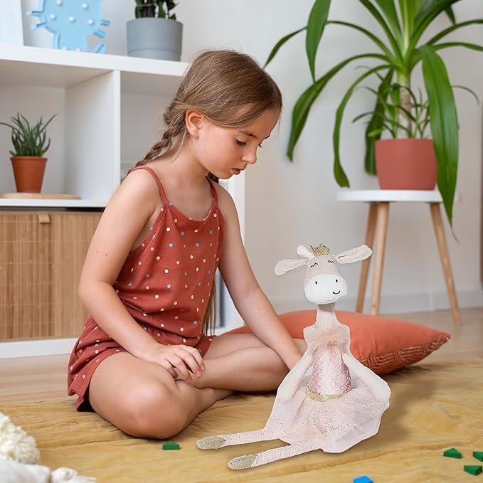 MON AMI Giraffe Ballerina Doll - 15", Plush Giraffe Stuffed Animal Doll
