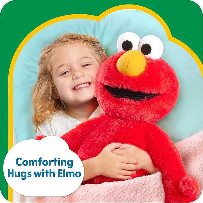 SESAME STREET Big Hugs 18-inch Large Plush Elmo Doll, Soft and Cuddly 18 Month