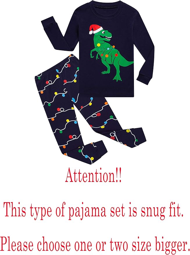 Family Feeling Little Big Boy Pajamas Sets 100% Cotton Pjs