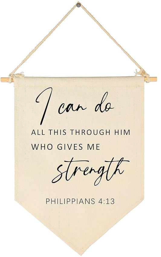 I Can Do All This Through Him- Scripture Sign-Bible Verse