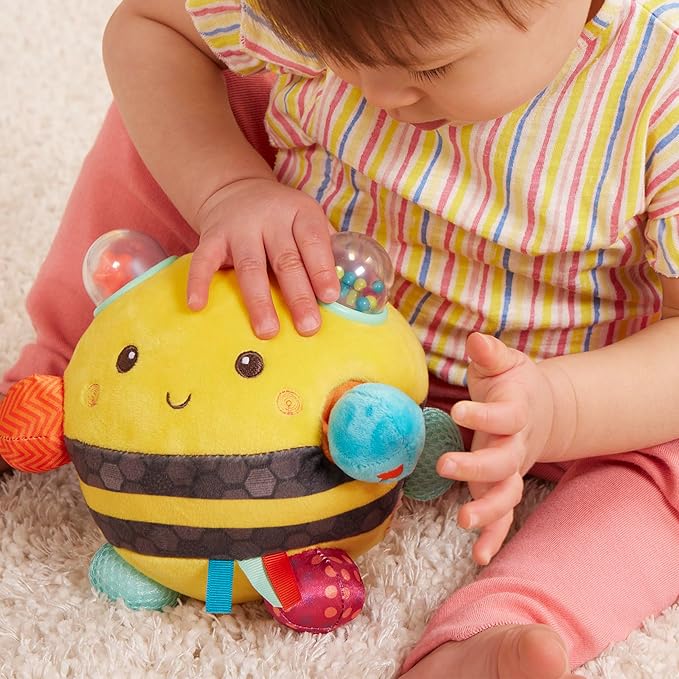 B. Sensory Plush Bumble Bee Baby ,Sensory Baby Toy – Bumpy Plush Bee with Fun Features 0 Months