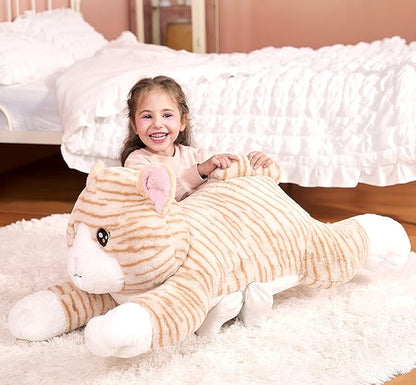 IKASA Large Cat Stuffed Animal Plush Toy,Giant Kitten Cute Jumbo Soft Toys (30 inches,