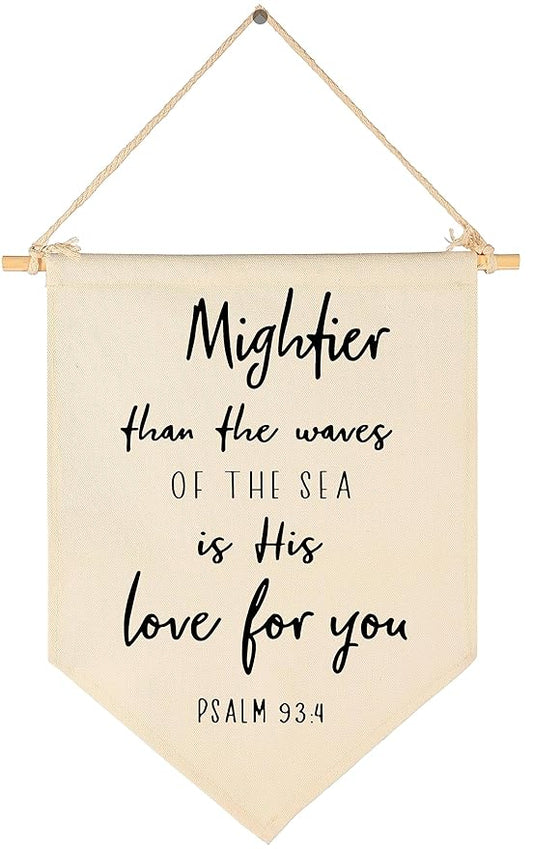 Christian Bible Verses Art-Scripture Flag Sign Gifts for Baby Newborn