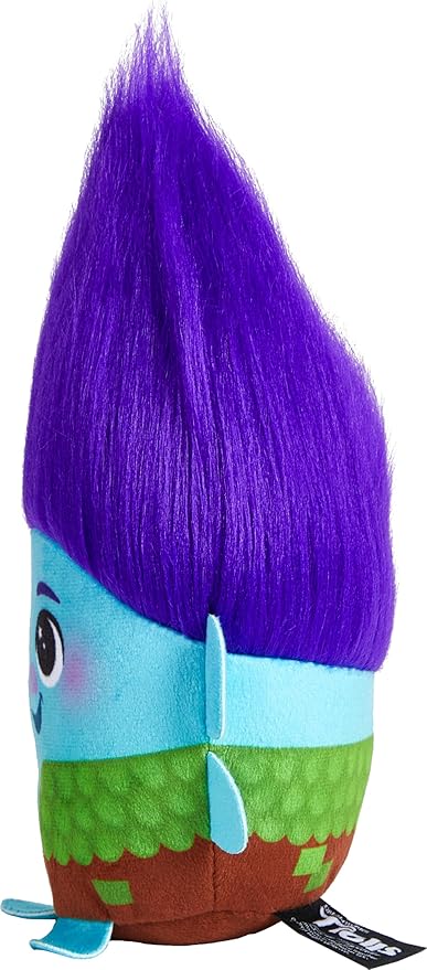 Mattel DreamWorks Trolls Band Together Hairmony Mixers Branch Plush Toy with Sound, 6-inch Soft Doll Inspired by the Movie