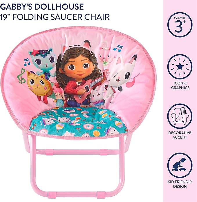 Idea Nuova Gabby's Dollhouse Saucer Chair