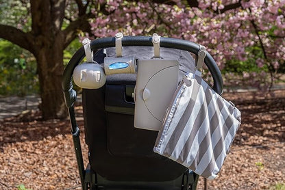 Ubbi On-The-Go Dual Pacifier Holder, Keep's Baby's Binkies Clean and Accessible