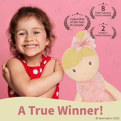 Bearington Lil' Ballerina Blonde Ballerina 16.5 Inch Ballerina Doll - Plush Dolls for Girls
