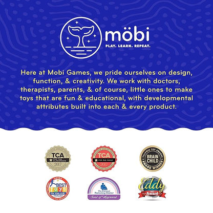 Mobi Gumlii Sensory Teether Baby Rattle Toy - Baby Teething Toy for Babies 0-6 Months, Newborn Baby Sensory Teether & Rattle Toy 1