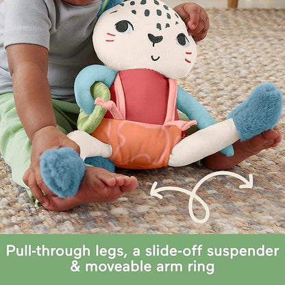 FISHER-PRICE BABY Sensory Toy Planet Friends Spotting Fun Snow Leopard 3+ Months