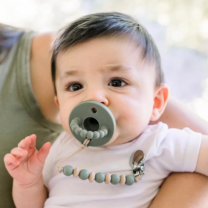 Ryan & Rose Cutie PAT Pacifier Teether (Stage 2, Ivy)