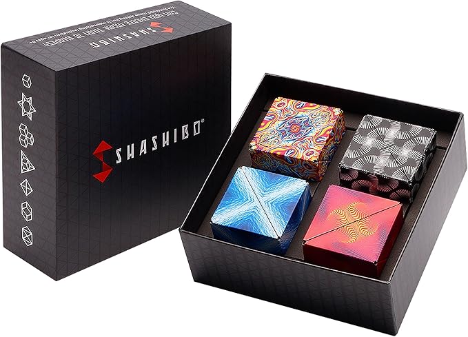Shashibo Gift Box of 4- The Shape Shifting Box (36 3D Magnetic