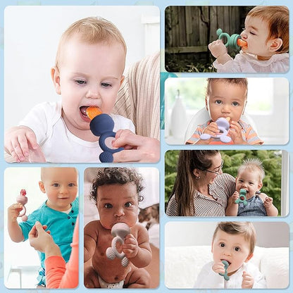 Baby Fruit Feeder, Frozen Teething Toys for Babies 3 Extra