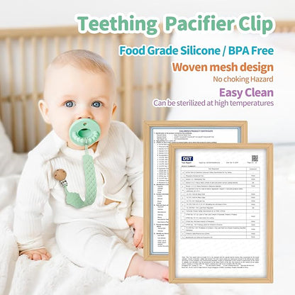 Pacifier Clip - Pacifier Holder Clip ??3 Pack Silicone