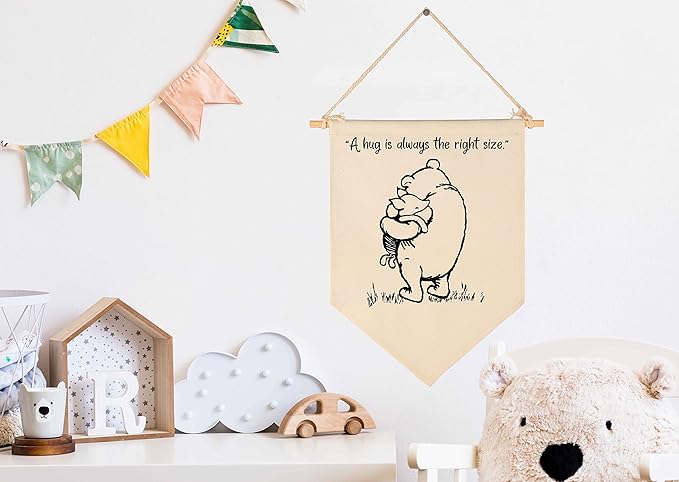 Winie Nursery Flag the Pooh,Nursery Wall Decor