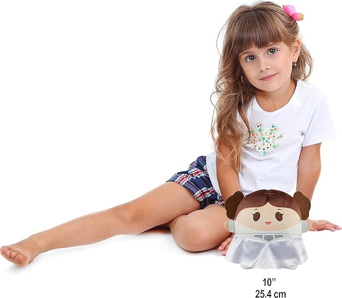 Star Wars Cuutopia Plush Princess Leia, Soft Rounded Pillow Doll 10-inch