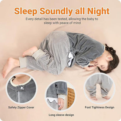 Baby Sleeping Sack Sleeveless, Toddler Sleeping Bag with Legs