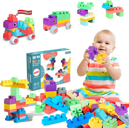 Soft Building Blocks for Toddler, Blocks for Kids 6 Months and up 20 PCS