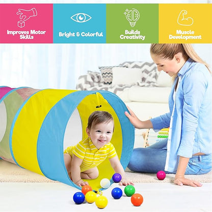 Hide N Side 6ft Crawl Through Play Tunnel Toy, Pop