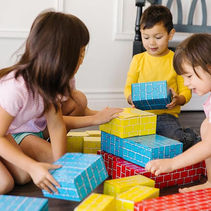 Melissa & Doug Jumbo Extra-Thick Cardboard Building Blocks - 40 3 Sizes,